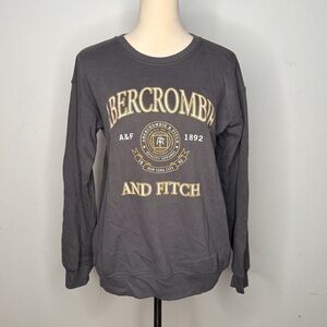 Abercrombie & Fitch Kids Gray Printed Sweatshirt Boys Size L 13-14